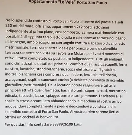 Le Vele Porto San Paolo (Sardinia)